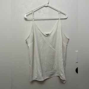 A New Day XL Off-White Satin Tank Top